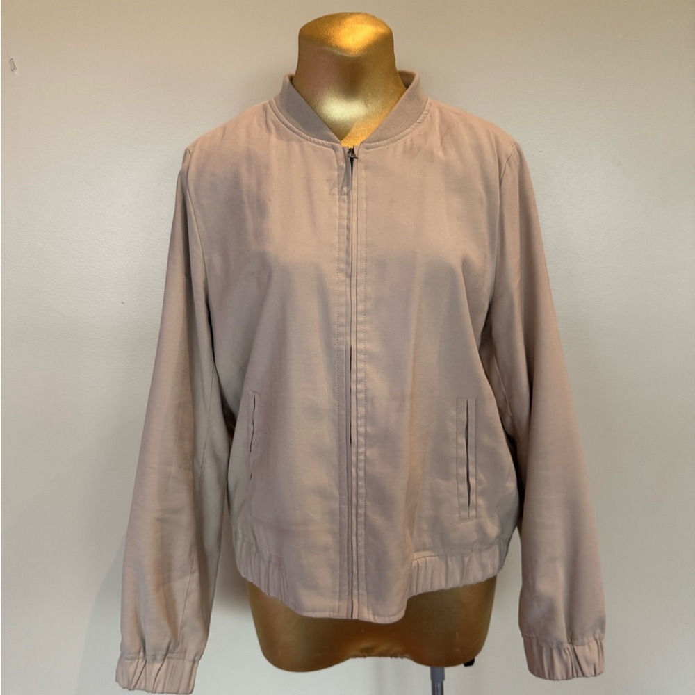 Women's Tan Bomber Jacket